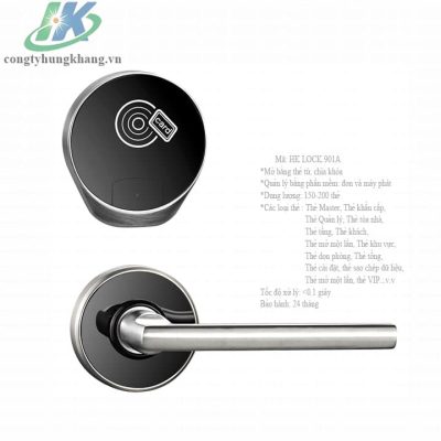 khoa the tu khach san chat lieu inox hk lock 901a