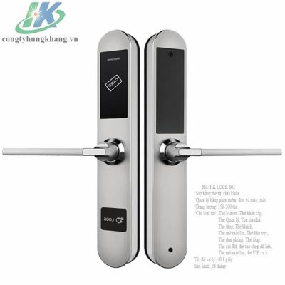 khoa the tu cua nhom cho khach san hk lock 801