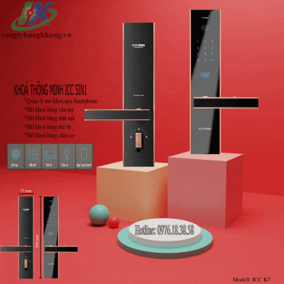 Khóa thông minh kết nối điện thoại ICC K7